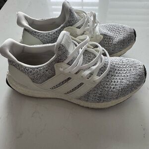 Adidas Ultraboost White and Black Shoes